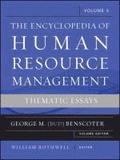 The Encyclopedia of Human Resource Management, Volume 3
