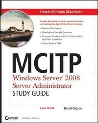 MCITP: Windows Server 2008 Adminstration Study Guide (Exam 70-646) Book/CD Package (h�ftad)