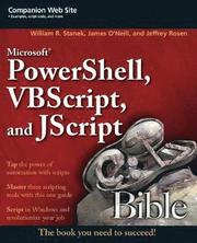 Microsoft PowerShell, VBScript and JScript Bible (h�ftad)
