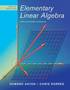 Elementary Linear Algebra with Applications