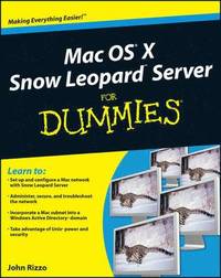 Mac OS X Snow Leopard Server For Dummies (h�ftad)