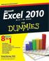 Excel 2010 All-in-One for Dummies