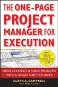 The One-Page Project Manager for Execution