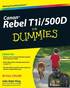 Canon EOS Rebel T1i/500D for Dummies