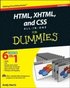 HTML, XHTML and CSS All-in-One for Dummies 2nd Edition Book/CD Package