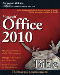 Office 2010 Bible (h�ftad)