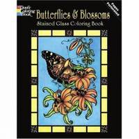 Butterflies and Blossoms Stained Glass Coloring Book (h�ftad)