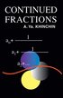 Continued Fractions