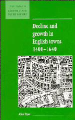 Decline and Growth in English Towns 1400-1640 (inbunden)