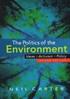 The Politics of the Environment