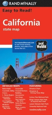 Rand McNally Easy to Read! Calfornia State Map ()