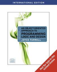 An Object-Oriented Approach to Programming Logic and Design International Student Edition 3rd Edition (h�ftad)