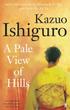 A Pale View of Hills (h�ftad)