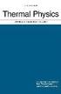 Thermal Physics