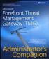 Microsoft ForeFront Threat Management Gateway (TMG) Administrator's Companion Book/CD Package