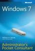 Windows 7 Administrator's Pocket Consultant