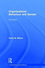 Organizational Behaviour and Gender (inbunden)