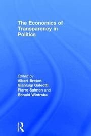 The Economics of Transparency in Politics (inbunden)
