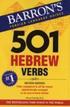 501 Hebrew Verbs