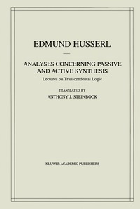 Analyses Concerning Passive and Active Synthesis (h�ftad)