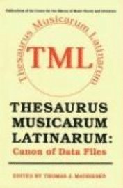 Thesaurus Musicarum Latinarum (inbunden)