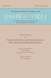 Behavioural Factors and Interventions in Pain and Musculoskeletal Disorders (pocket)