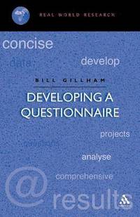 Developing A Questionnaire (h�ftad)