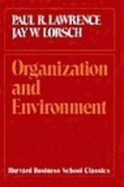 Organization And Environment (inbunden)