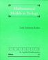 Mathematical Models in Biology