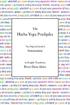The Hatha Yoga Pradipika
