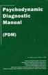Psychodynamic Diagnostic Manual Pdm