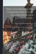 Der Civilprozess Des Gemeinen Rechts in Geschichtlicher Entwicklung: -6. Bd. Der Germanisch-Romanische Civilprozess Im Mittelalter, Erster Band