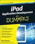 iPad Application Development for Dummies 3rd Edition