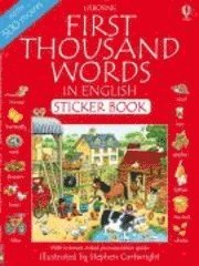 First 1000 Words in English Sticker Book (h�ftad)