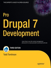 Pro Drupal 7 Development 3rd Edition (h�ftad)