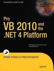 Pro VB 2010 And The .NET 4.0 Platform (h�ftad)