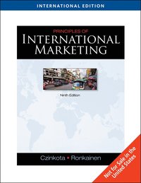 Principles of International Marketing International Edition 9th Edition (h�ftad)