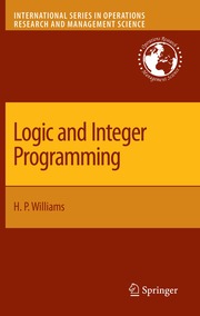 Logic and Integer Programming (h�ftad)