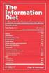 The Information Diet: A Case for Conscious Consumption