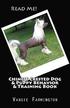 Chinese Crested Dog & Puppy Behavior & Training Book