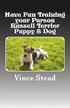 Have Fun Training Your Parson Russell Terrier Puppy & Dog