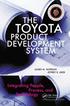 The Toyota Product Development System