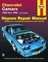 Chevrolet Camaro (1982-92) All Models Automotive Repair Manual