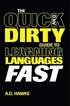 Quick And Dirty Guide To Learning Languages Fast