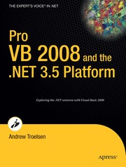 Pro VB 2008 and the .NET 3.5 Platform 3rd Edition (h�ftad)