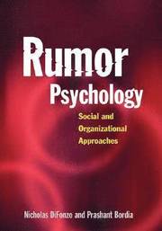 Rumor Psychology (inbunden)