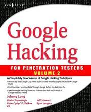 Google Hacking for Penetration Testers, Second Edition (h�ftad)