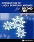 Introduction To Linden Scripting Language For Second Life