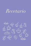 Recetario: Libreta a Rayas Pequea, Libro de Recetas, Recetario En Blanco Para Escribir. Regalo Original Perfecto Para Mujer, Hom