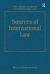 Sources of International Law (h�ftad)